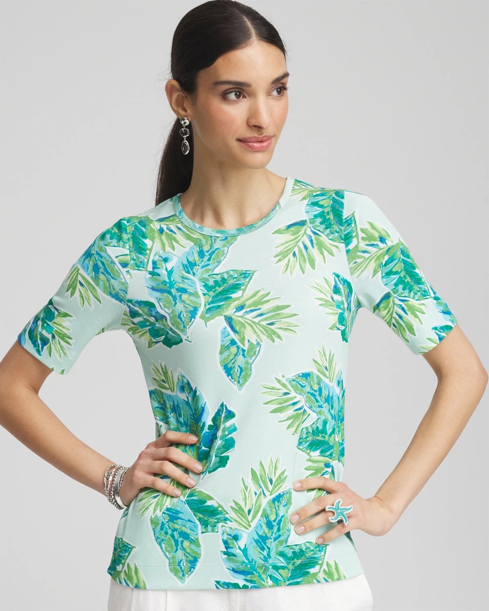 Chico's Pima Short Sleeve Everyday Tee