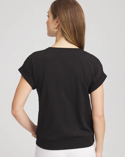 Chico's Crocheted Cotton-Blend Shirt
