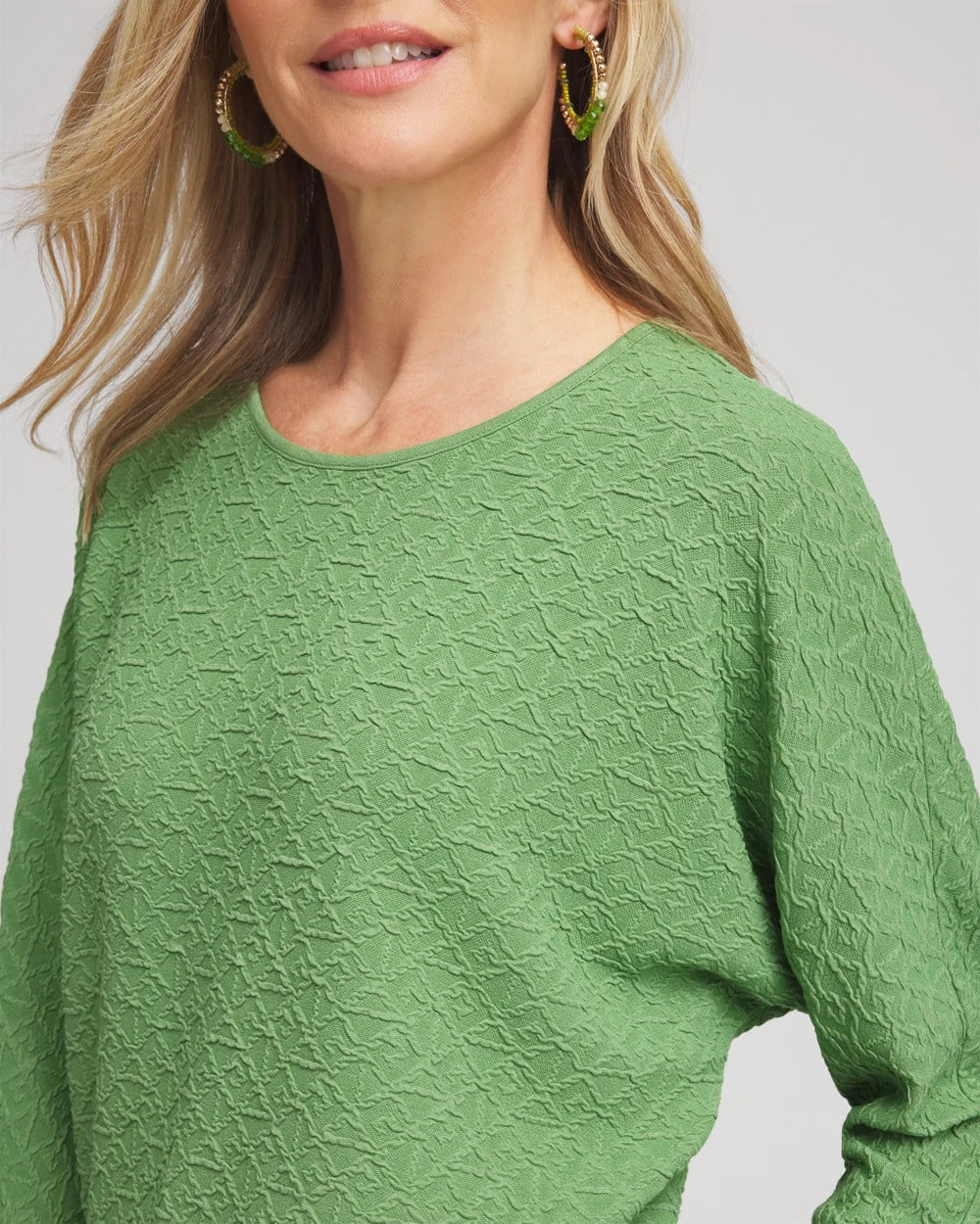 Chico's Textured Wedge Top