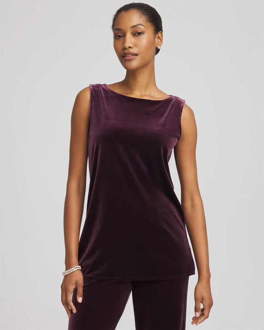 Chico's Travelers™ Velvet Side-Slit Tank