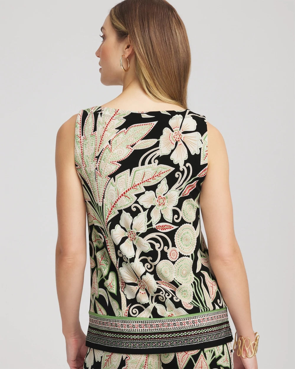 Chico's Travelers™ Island-Motif Side-Slit Tank