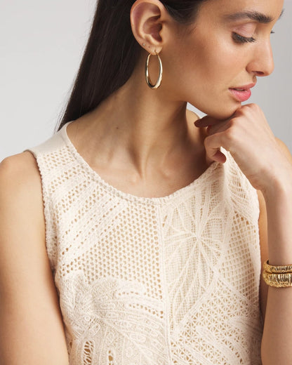 Chico's Island Crochet Lace Tank