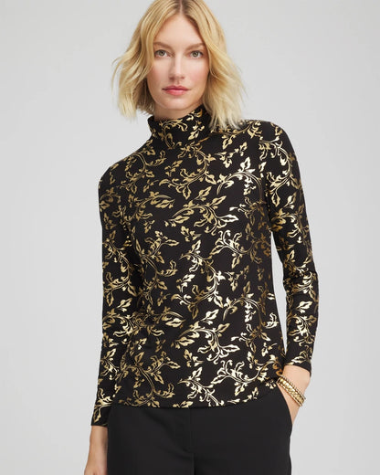 Chico's Touch of Cool™ Mockneck Layering Tee