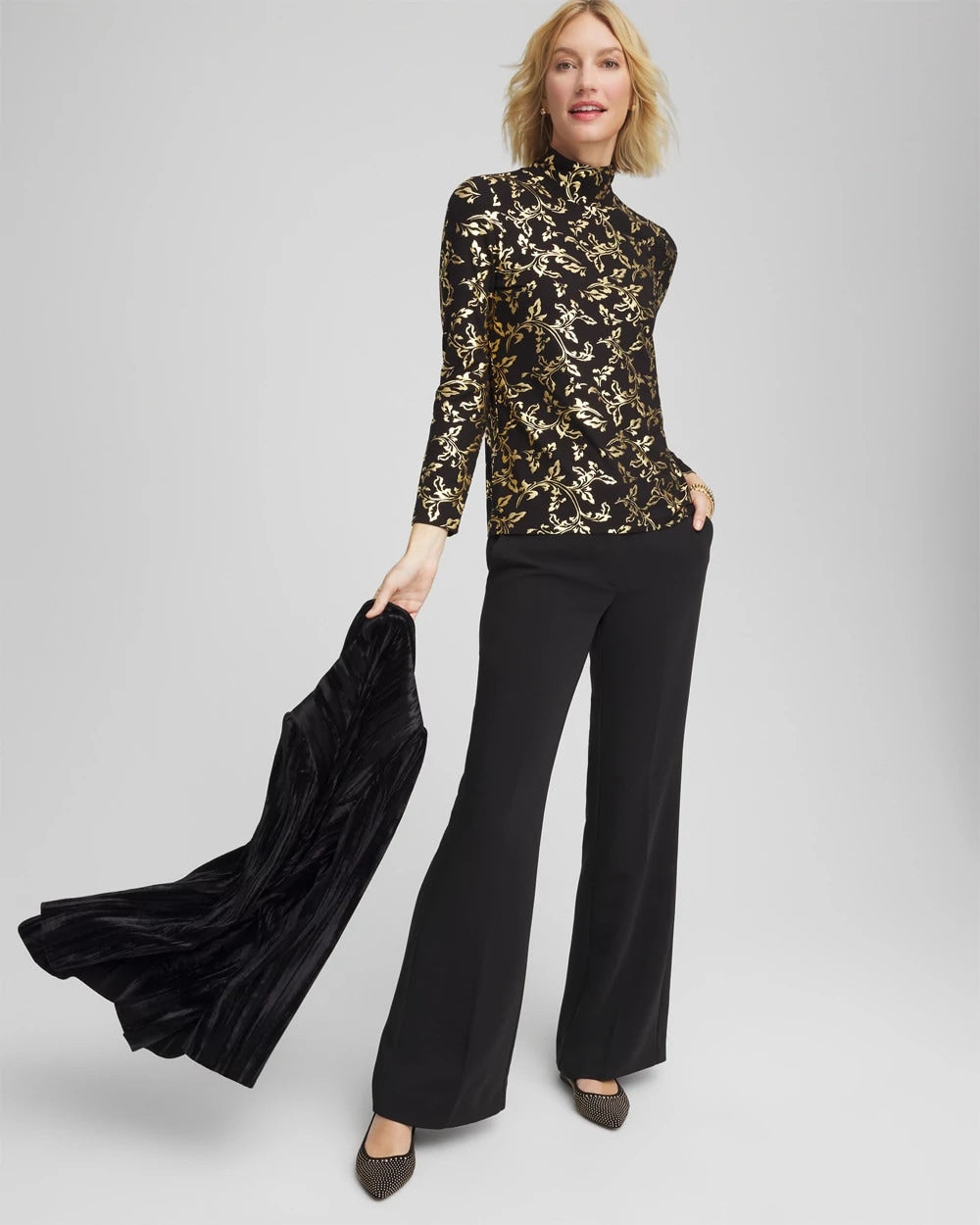 Chico's Touch of Cool™ Mockneck Layering Tee