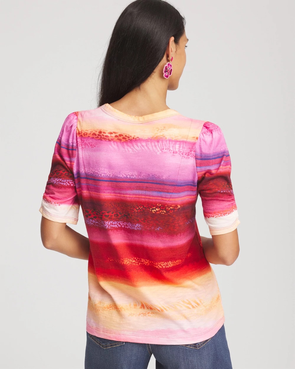 Chico's Rio Sunset Henley Tee