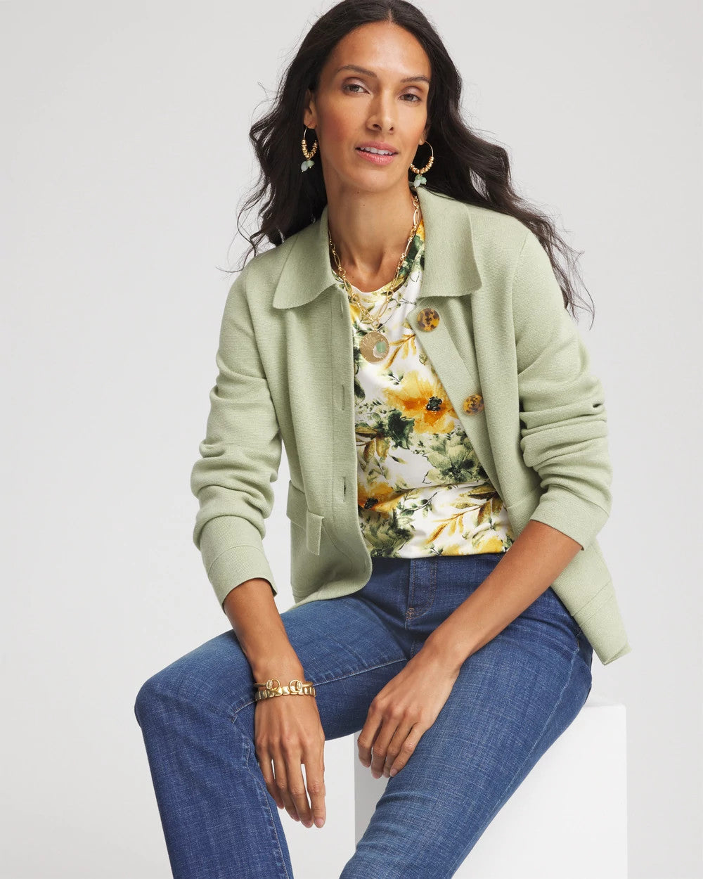 Chico's Touch of Cool™ Elbow-Sleeve Perfect Tee