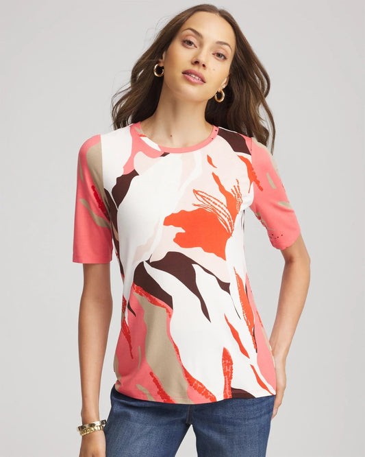 Chico's Touch of Cool™ Elbow-Sleeve Perfect Tee