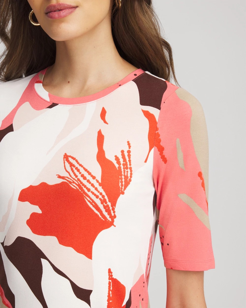 Chico's Touch of Cool™ Elbow-Sleeve Perfect Tee