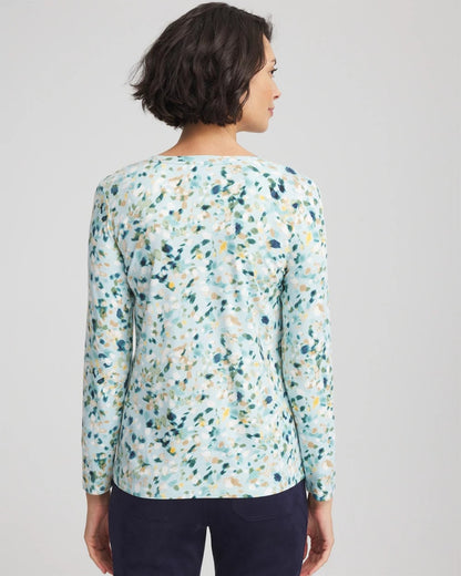 Chico's Printed Touch of Cool™ Layering Tee