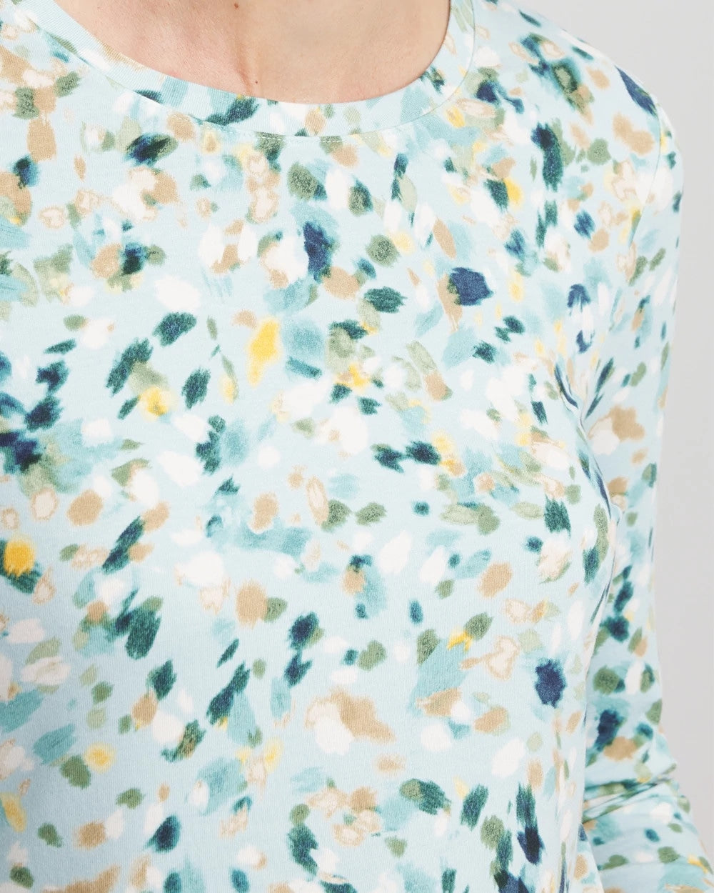 Chico's Printed Touch of Cool™ Layering Tee