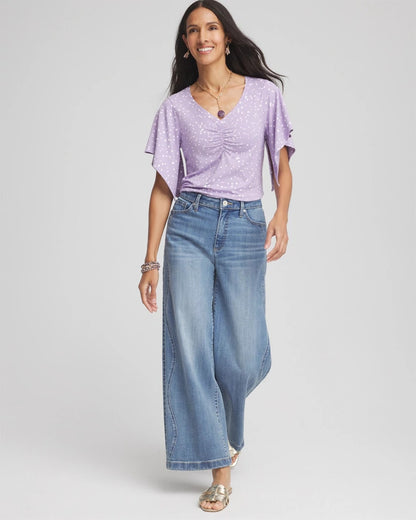 Chico's Touch of Cool™ Handkerchief-Sleeve V-Neck Tee