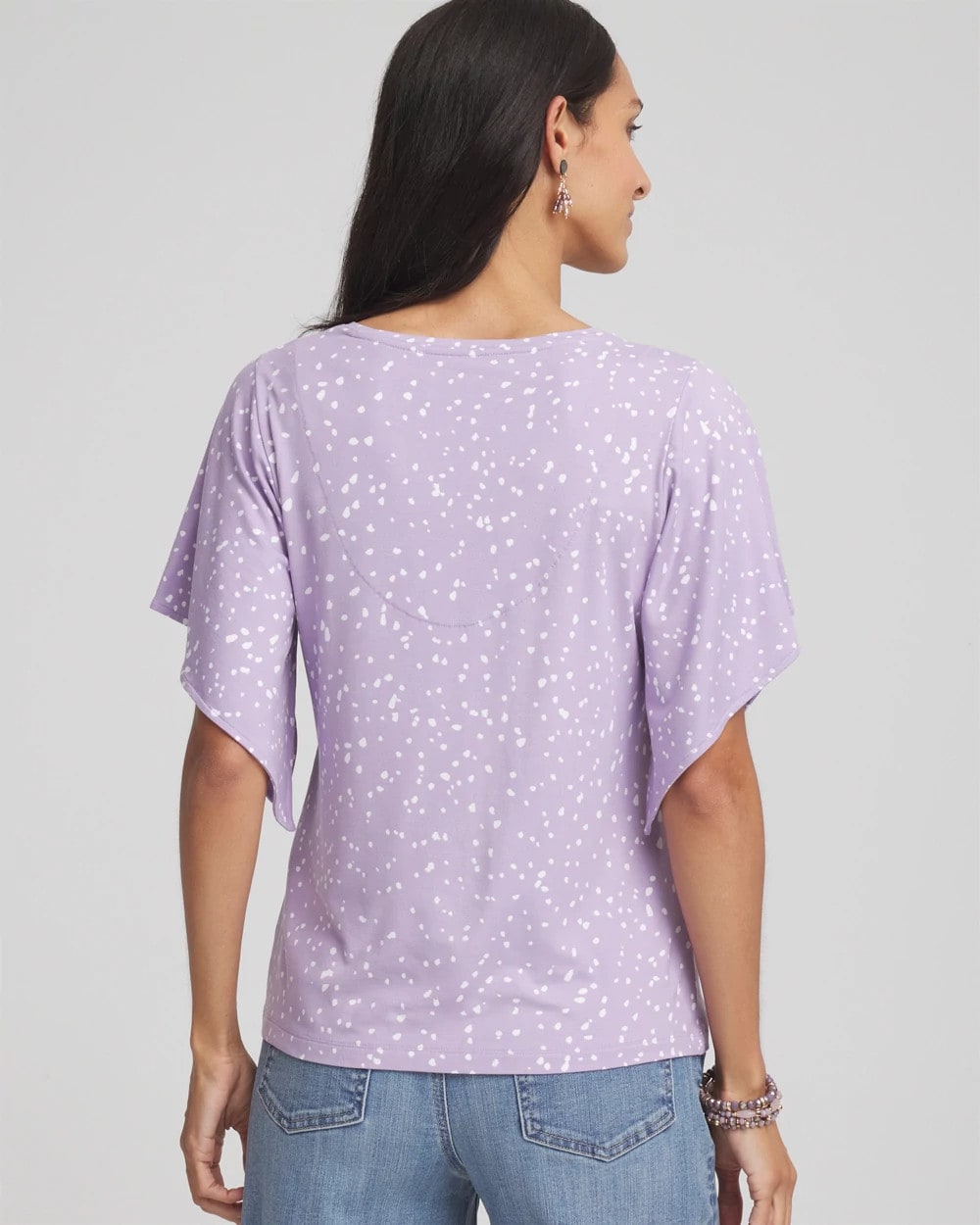 Chico's Touch of Cool™ Handkerchief-Sleeve V-Neck Tee