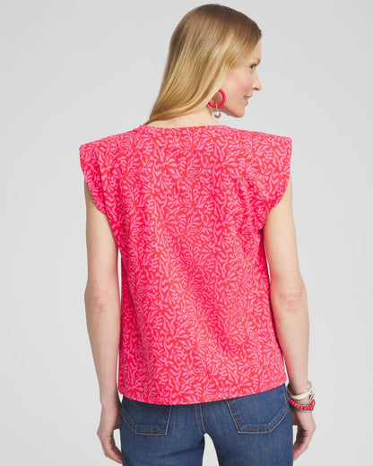 Chico's Island Tuck Sleeve Tee