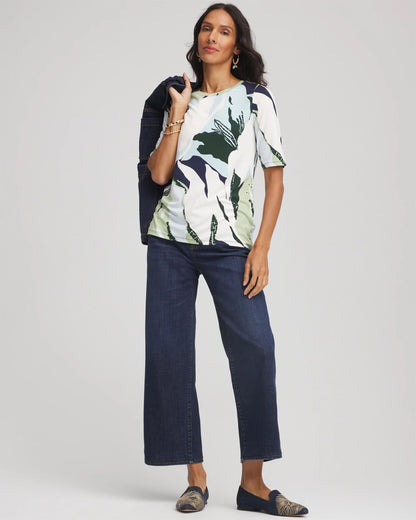 Chico's Touch of Cool™ Elbow-Sleeve Perfect Tee