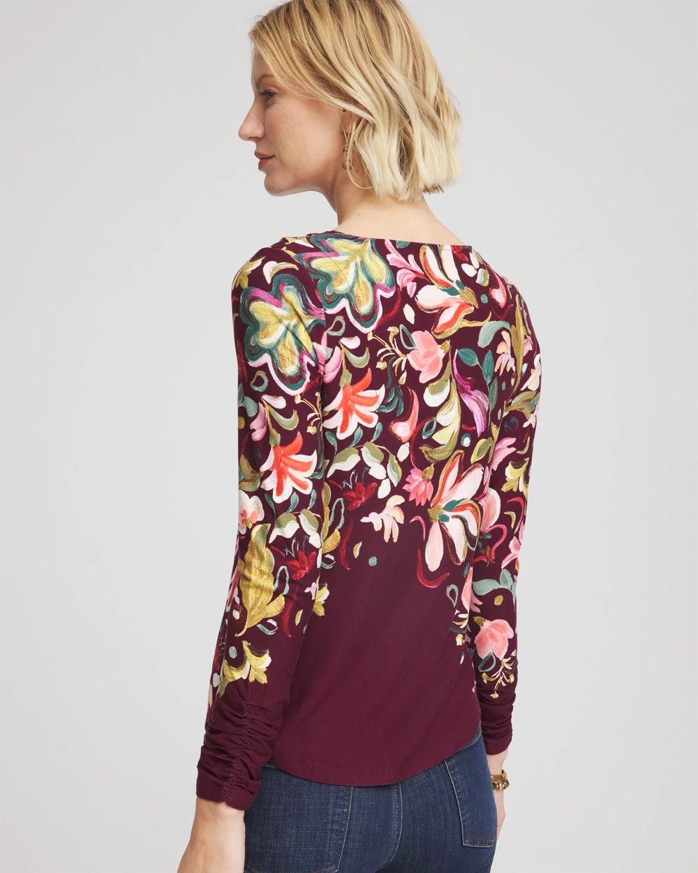 Chico's Touch of Cool™ Paisley Cowl Neck Tee