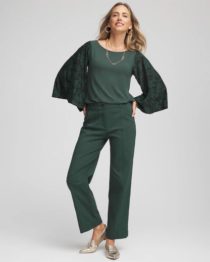 Chico's Touch of Cool™ Burnout Angel-Sleeved Top