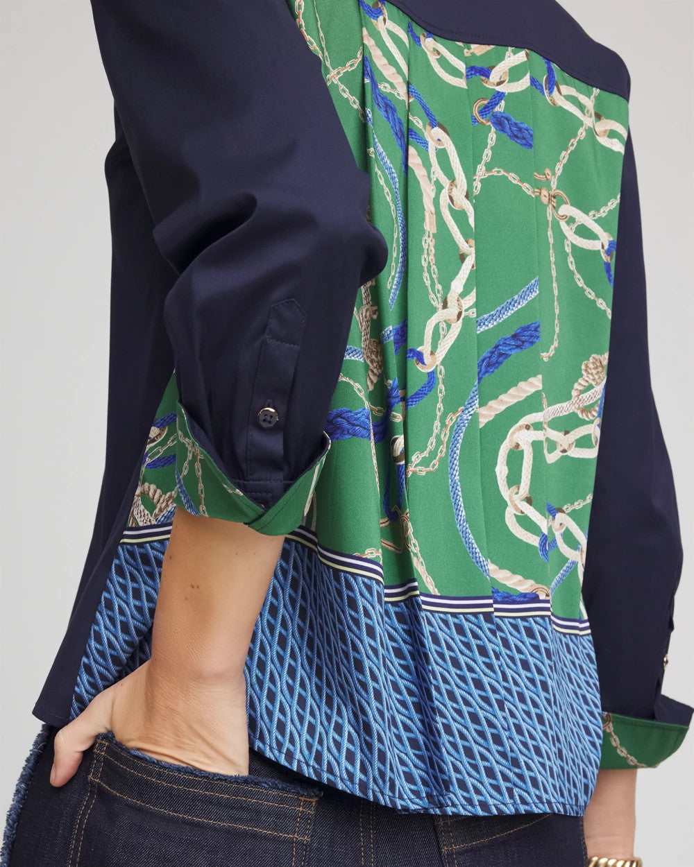 Chico's Rope Status Nautical Shirt