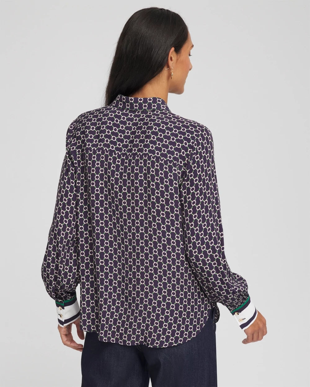 Chico's Faux Silk Twill Shirt