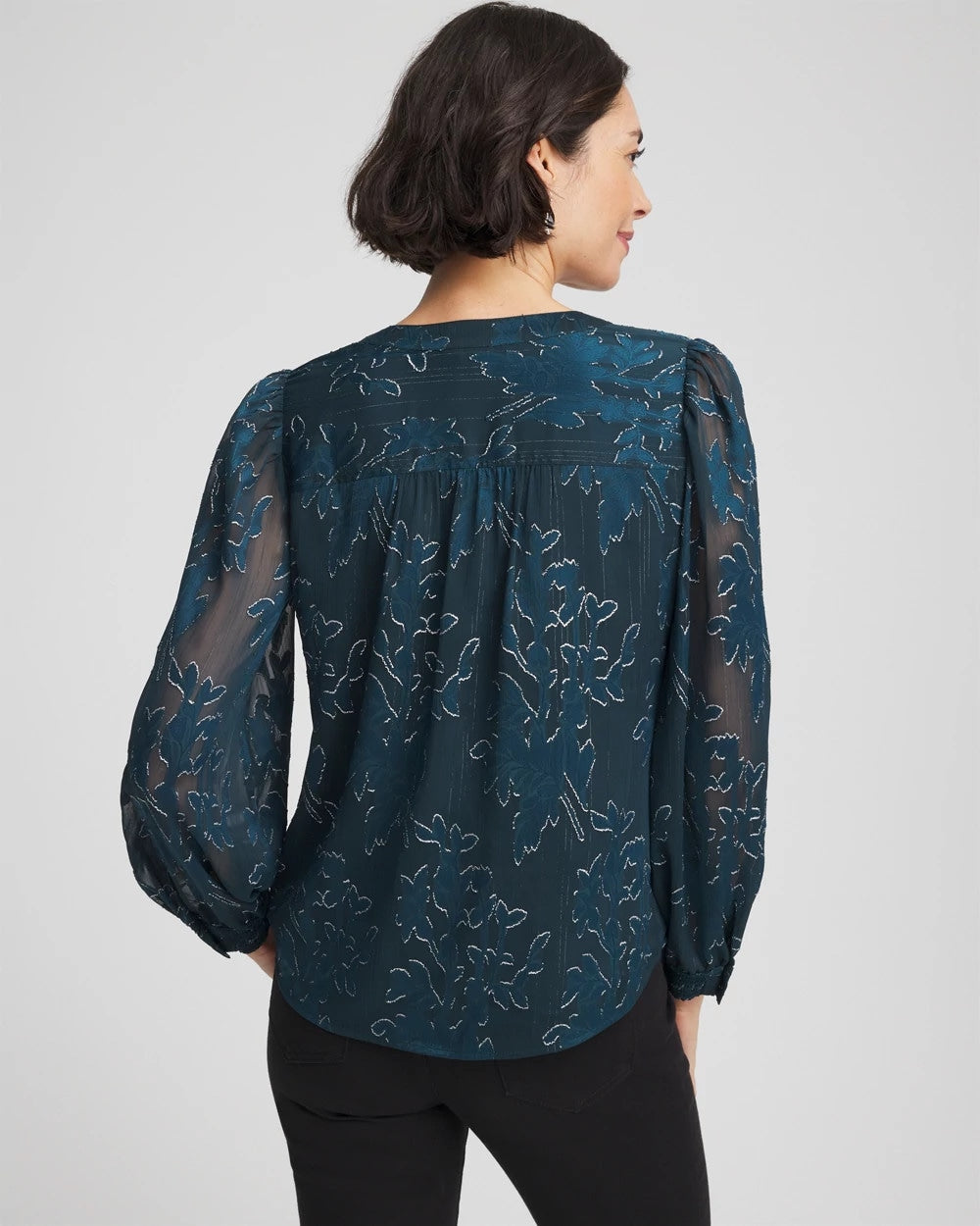 Chico's Novelty Texture Blouse