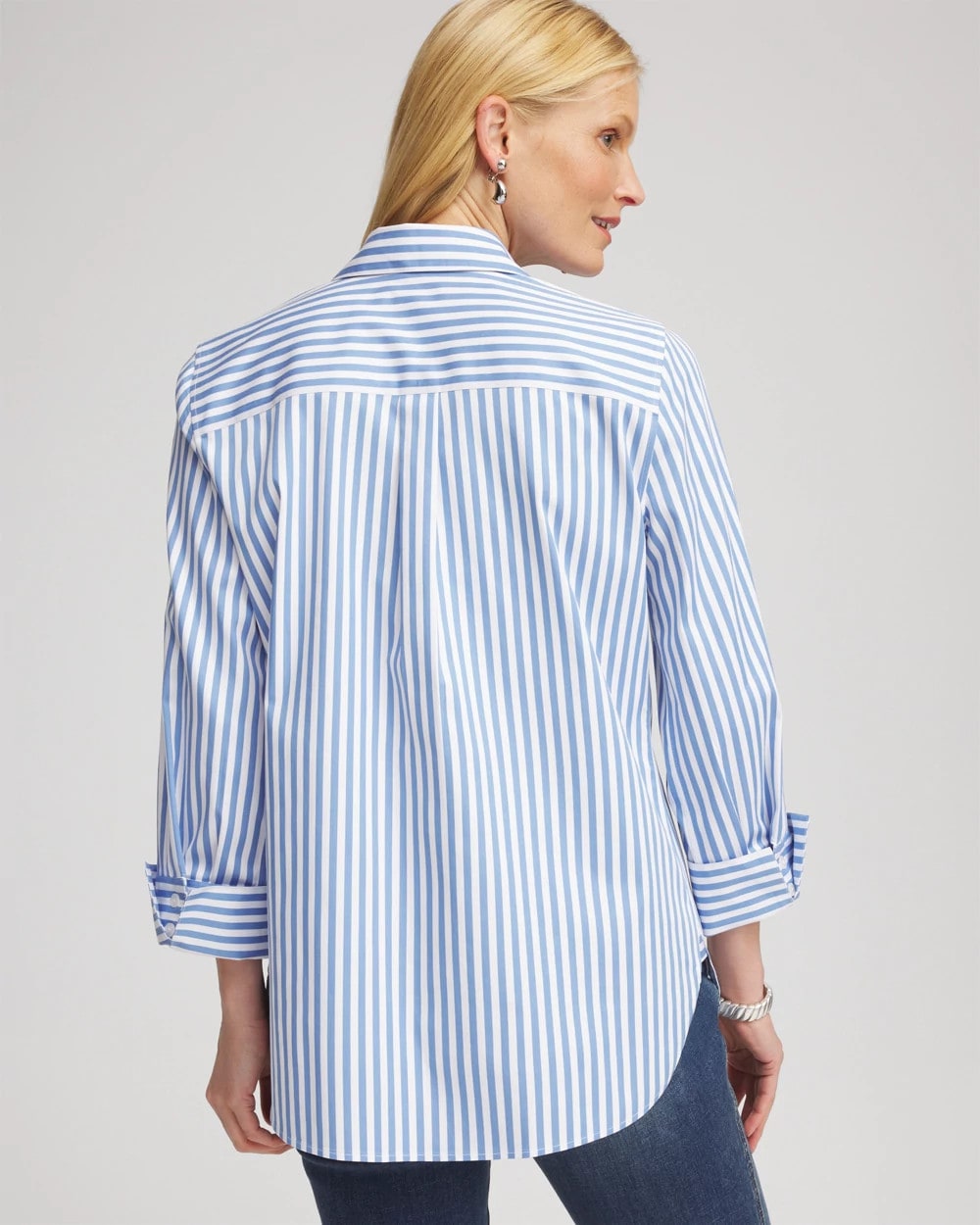 Chico's No Iron™ Stretch Striped Shirt