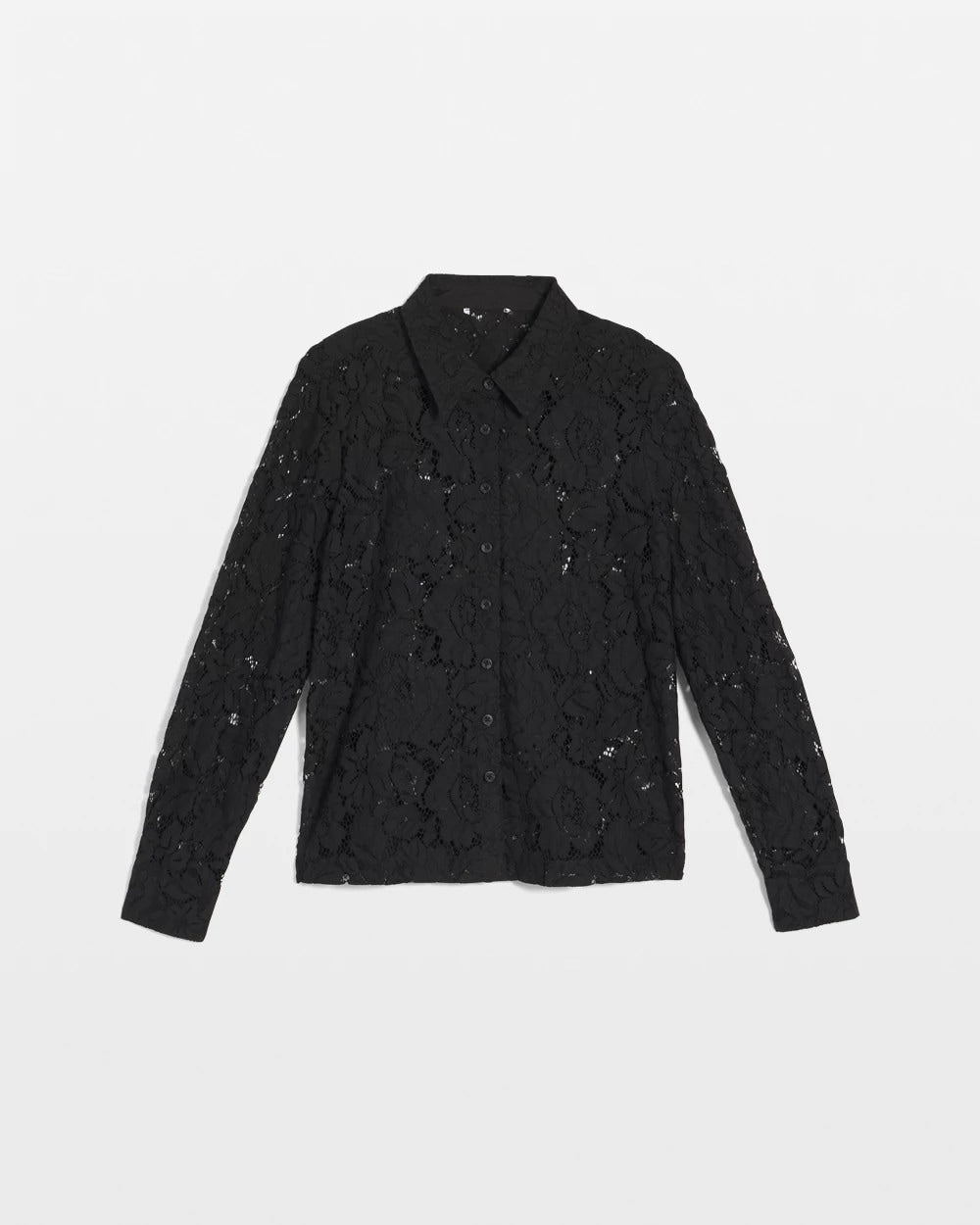 Chico's Classic-Fit Collared Lace Shirt