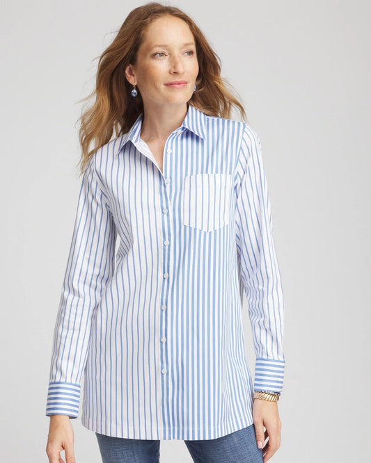 Chico's No Iron™ Stripe Mix Tunic