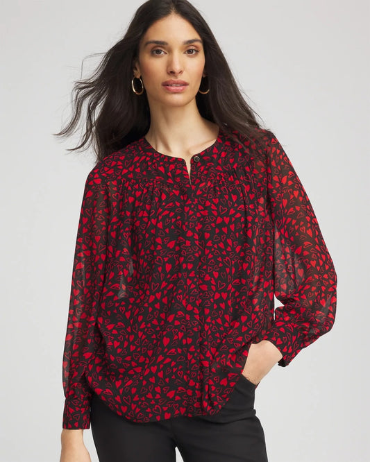 Chico's Lover Girl Georgette Blouse