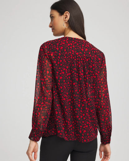 Chico's Lover Girl Georgette Blouse