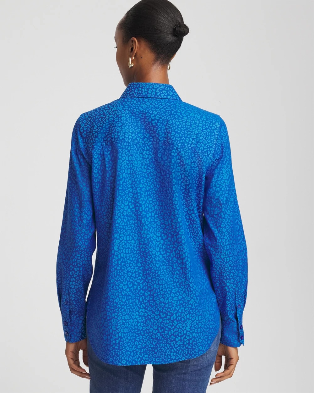 Chico's No Iron™ Jacquard Animal Motif Shirt