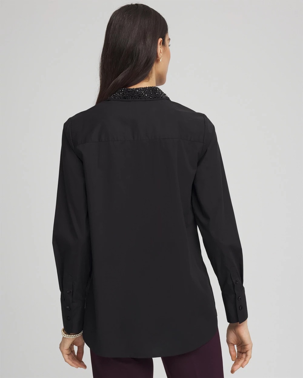 Chico's Tonal Jewels Poplin Shirt
