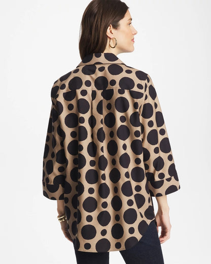 Chico's No Iron™ Stretch Global Dots Popover Tunic