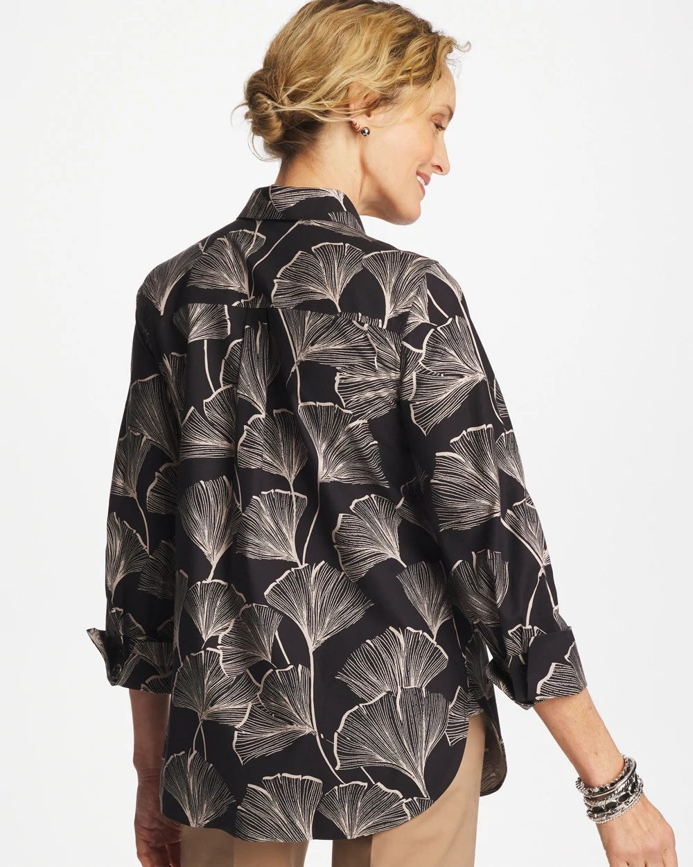 Chico's No Iron™ Stretch Ginkgo Glory Shirt