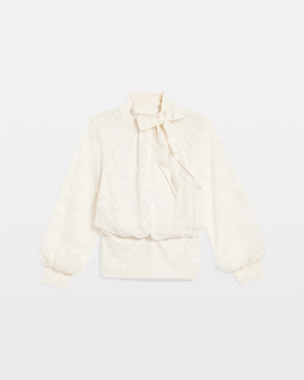 Chico's Tie-Neck Banded-Bottom Top