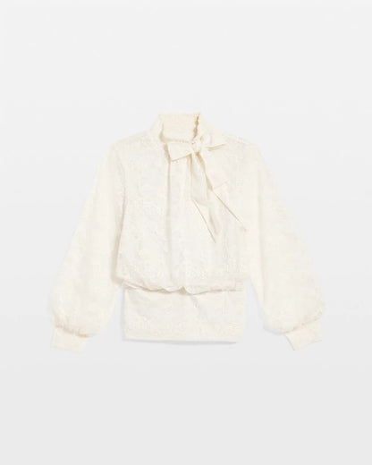 Chico's Tie-Neck Banded-Bottom Top