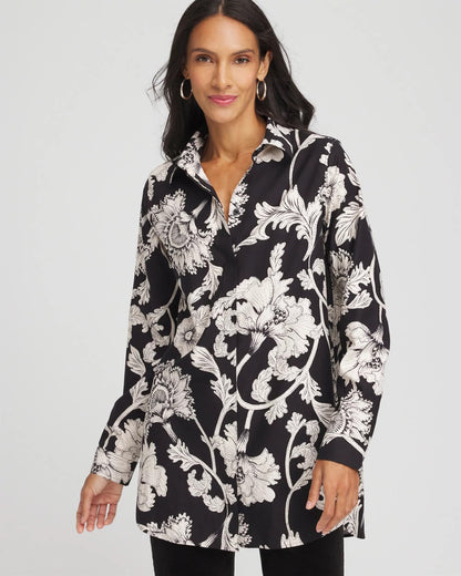 Chico's No Iron™ Bryne Bloom Stretch Tunic