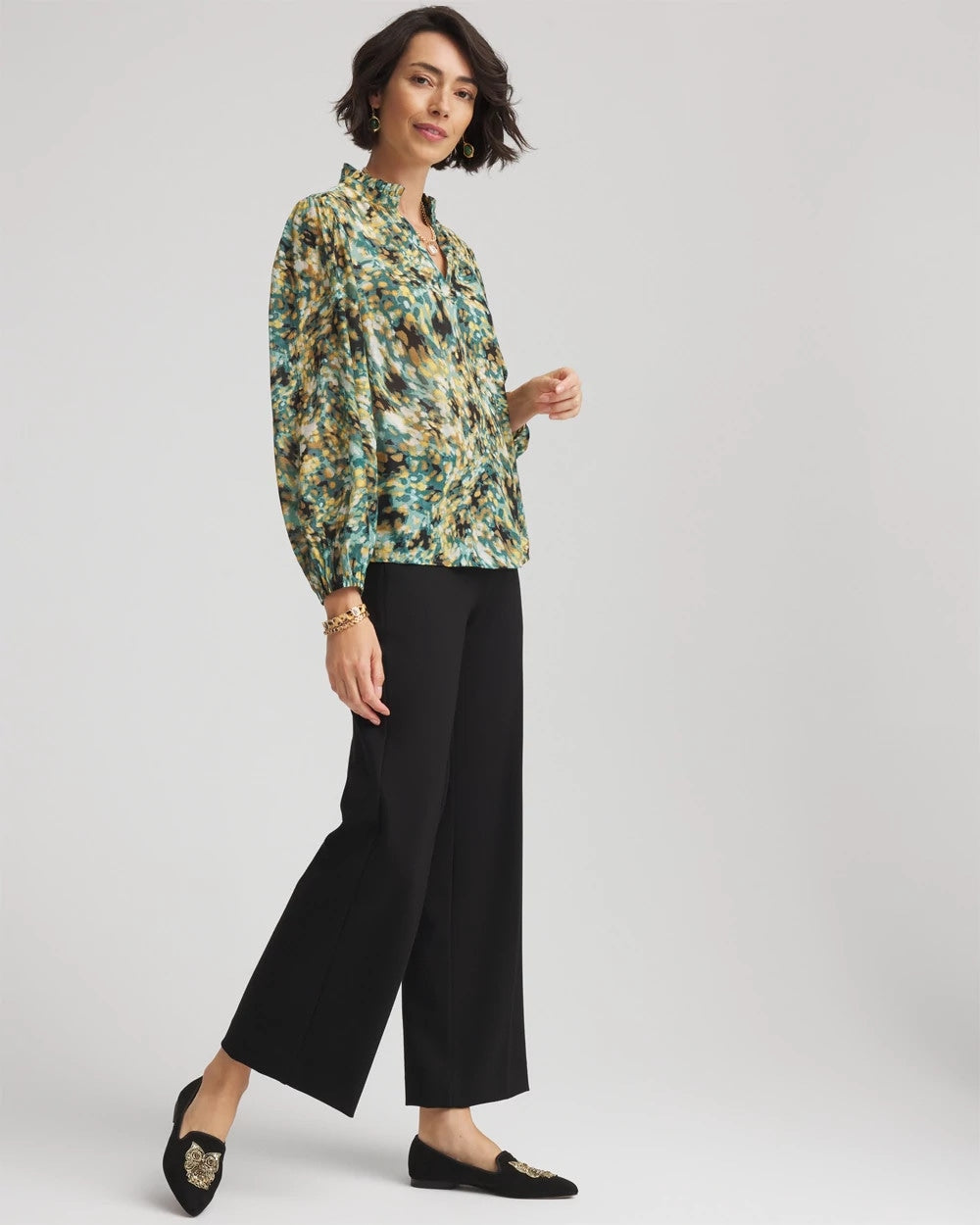 Chico's Crinkle Relaxed-Fit Blouse