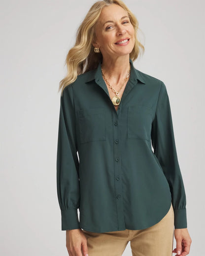 Chico's Classic-Fit Collared Shirt