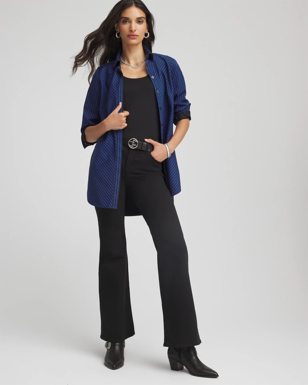 Chico's No Iron™ Slimming Striped Tunic