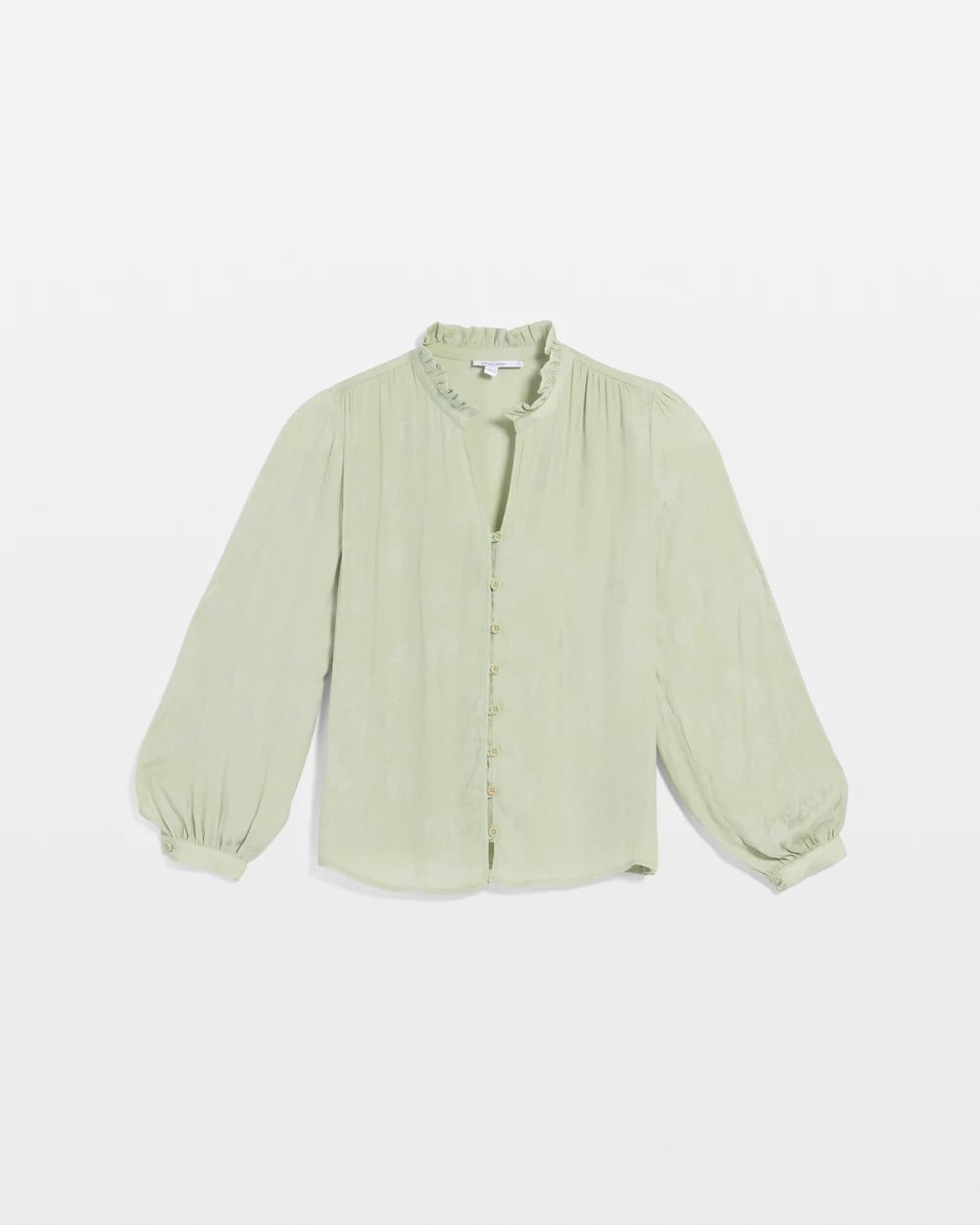Chico's Jacquard Georgette Peasant Blouse