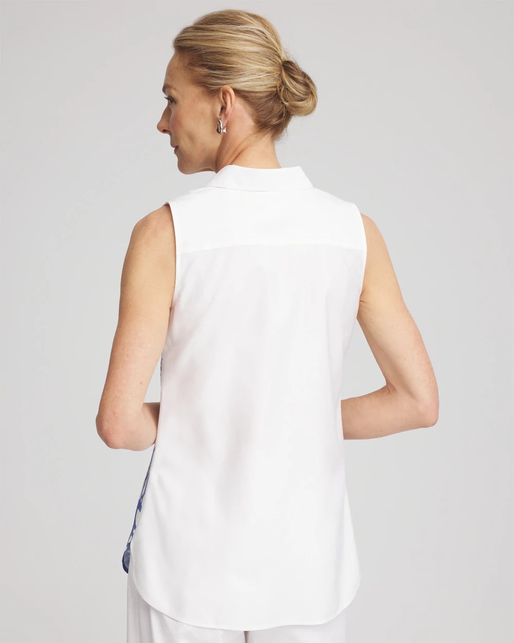 Chico's No Iron™ Palms Sleeveless Sateen Shirt