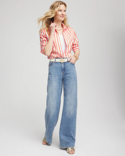 Chico's No Iron™ Vacation Stripes Shirt