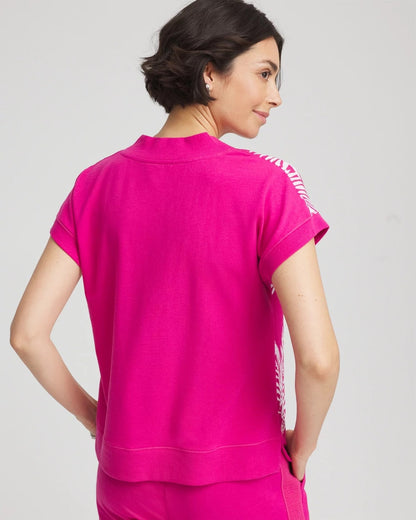 Chico's Zenergy® Tropical Gauze Top