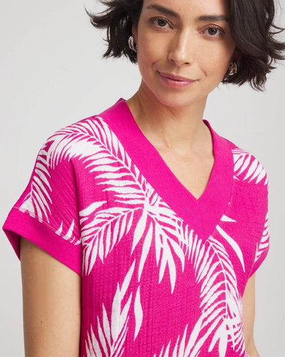 Chico's Zenergy® Tropical Gauze Top