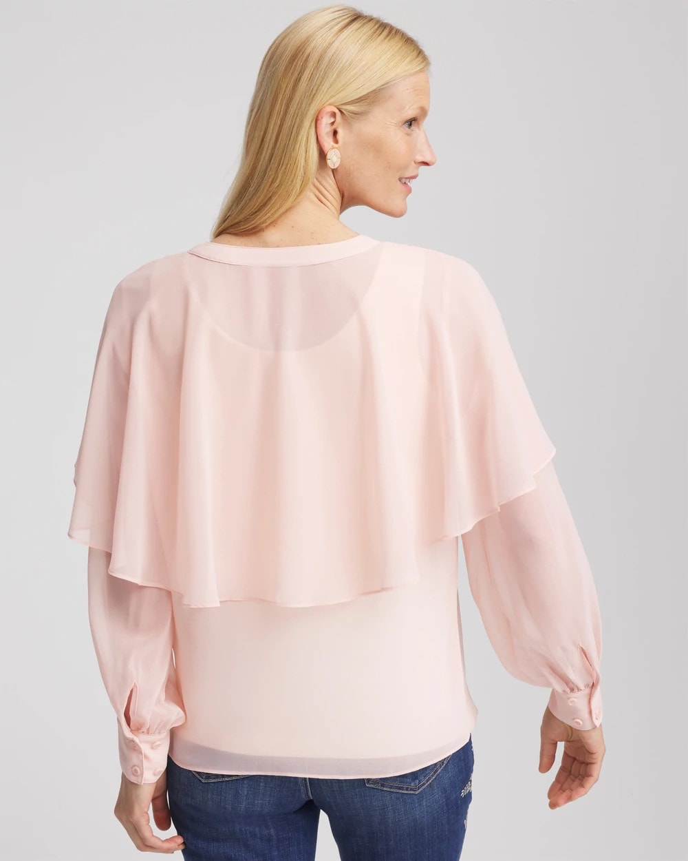 Chico's Georgette Cape Blouse