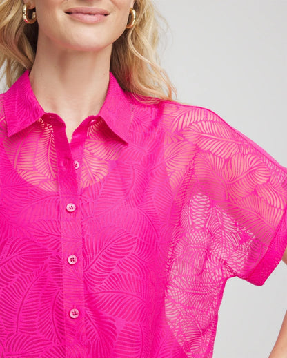 Chico's Deco Burnout Shirt
