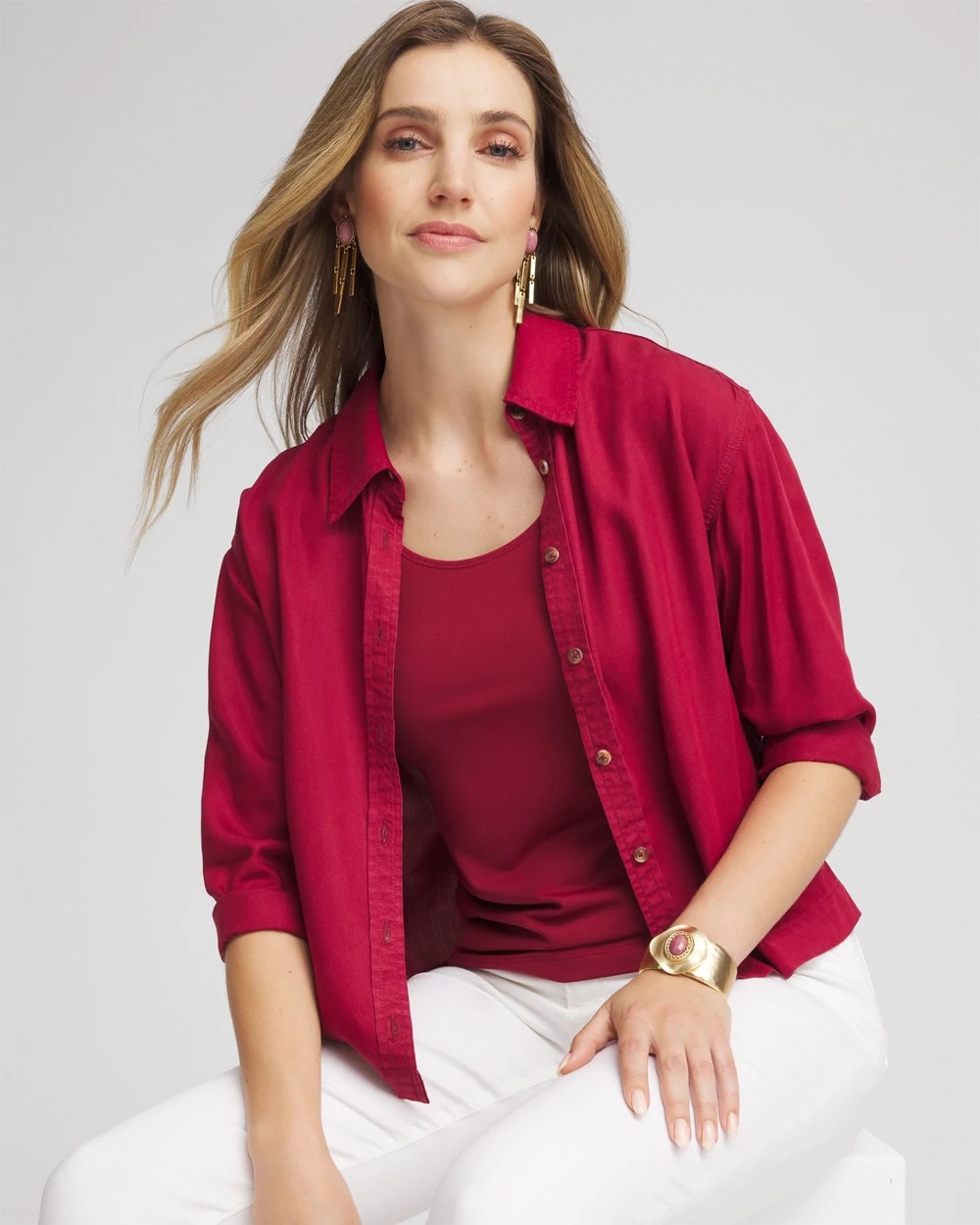 Chico's Tencel™ Classic Fit Shirt