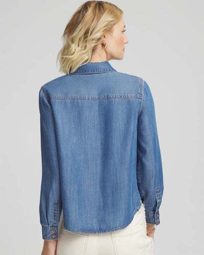 Chico's Tencel™ Colorblock Classic-Fit Shirt