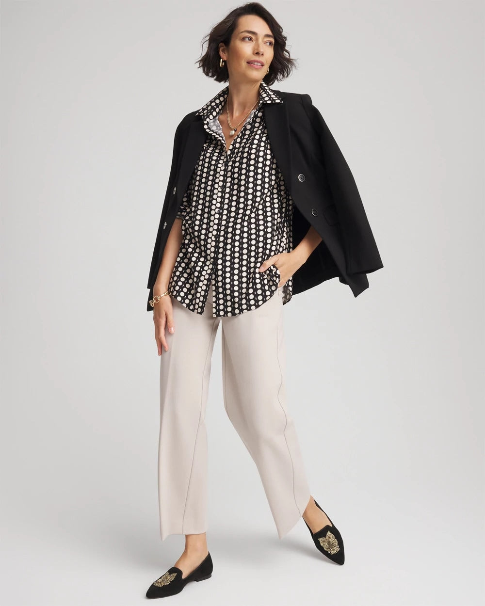 Chico's No Iron™ Printed Sateen Shirt