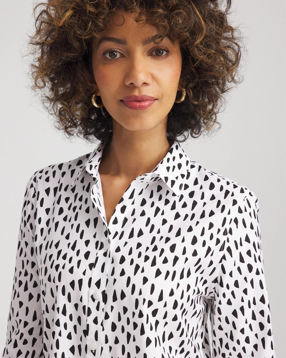 Chico's No Iron™ Polka Dot  Shirt