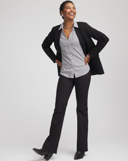 Chico's Poplin Stripe Shirt